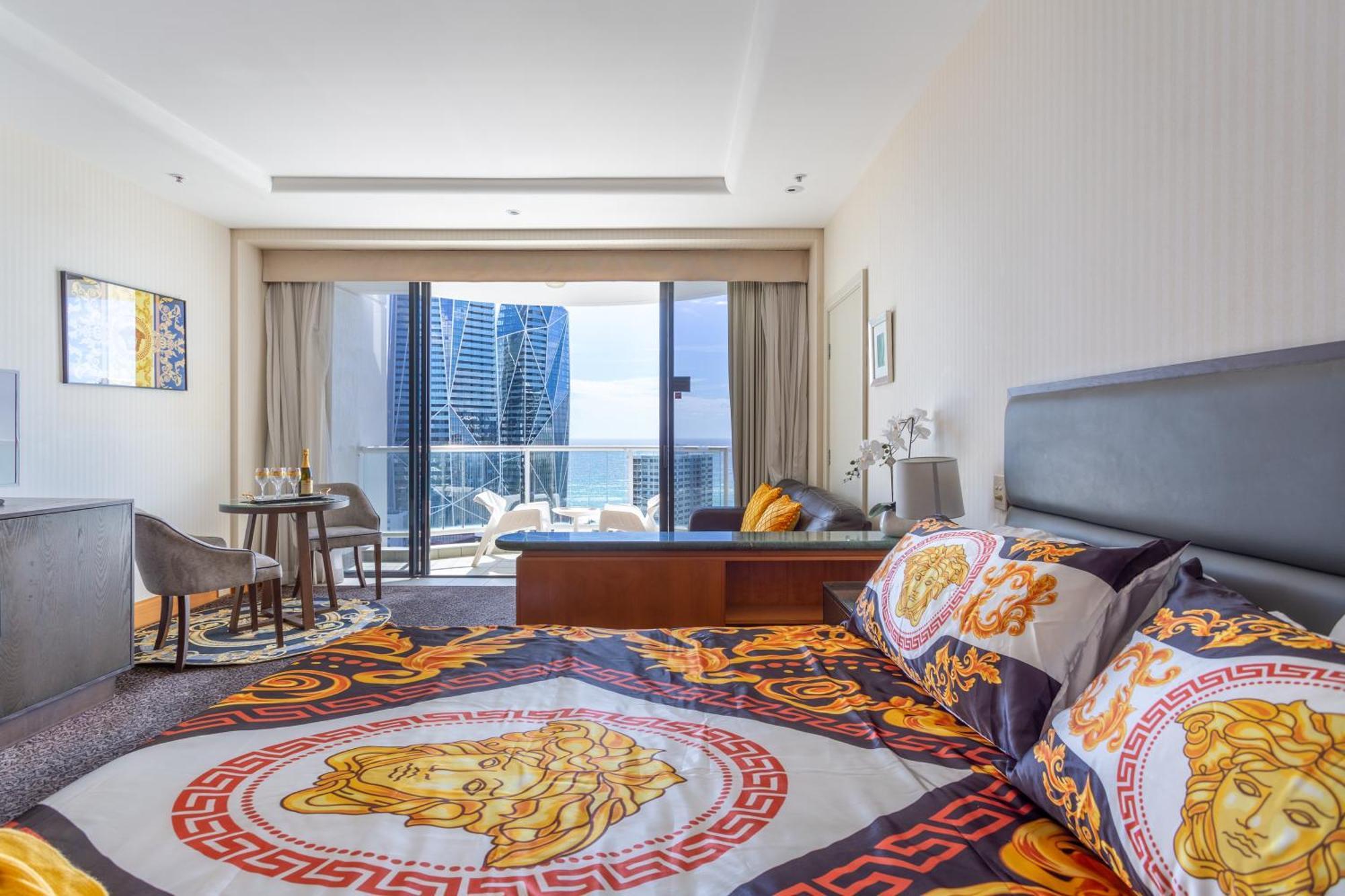 Luxury Privately Owned Ocean View Studio Apartments At O4Ks Gold Tower Gold Coast Szoba fotó